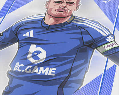 Jamie Vardy Playing Card Art Print