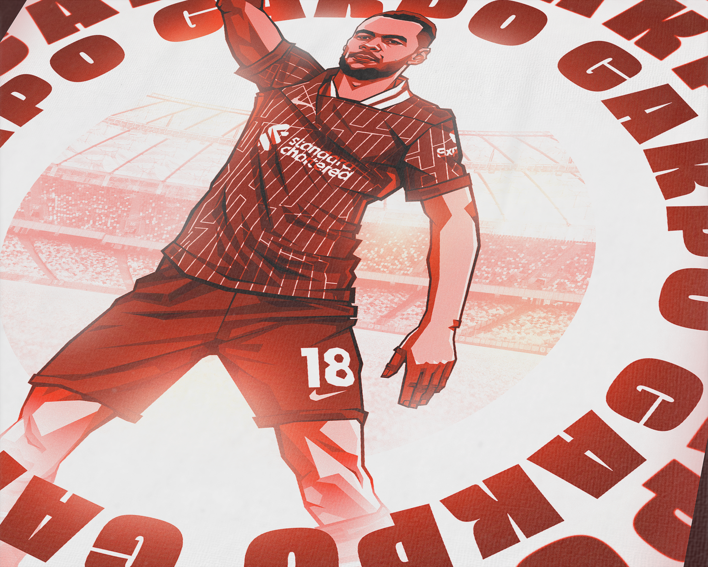 Cody Gakpo Radial Art Print