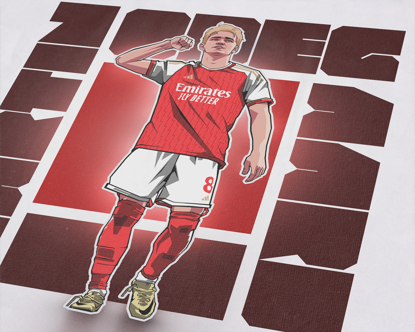 Martin Ødegaard Cube Art Print