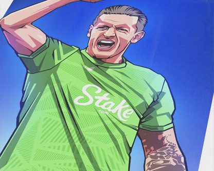 Jordan Pickford Gradient Art Print