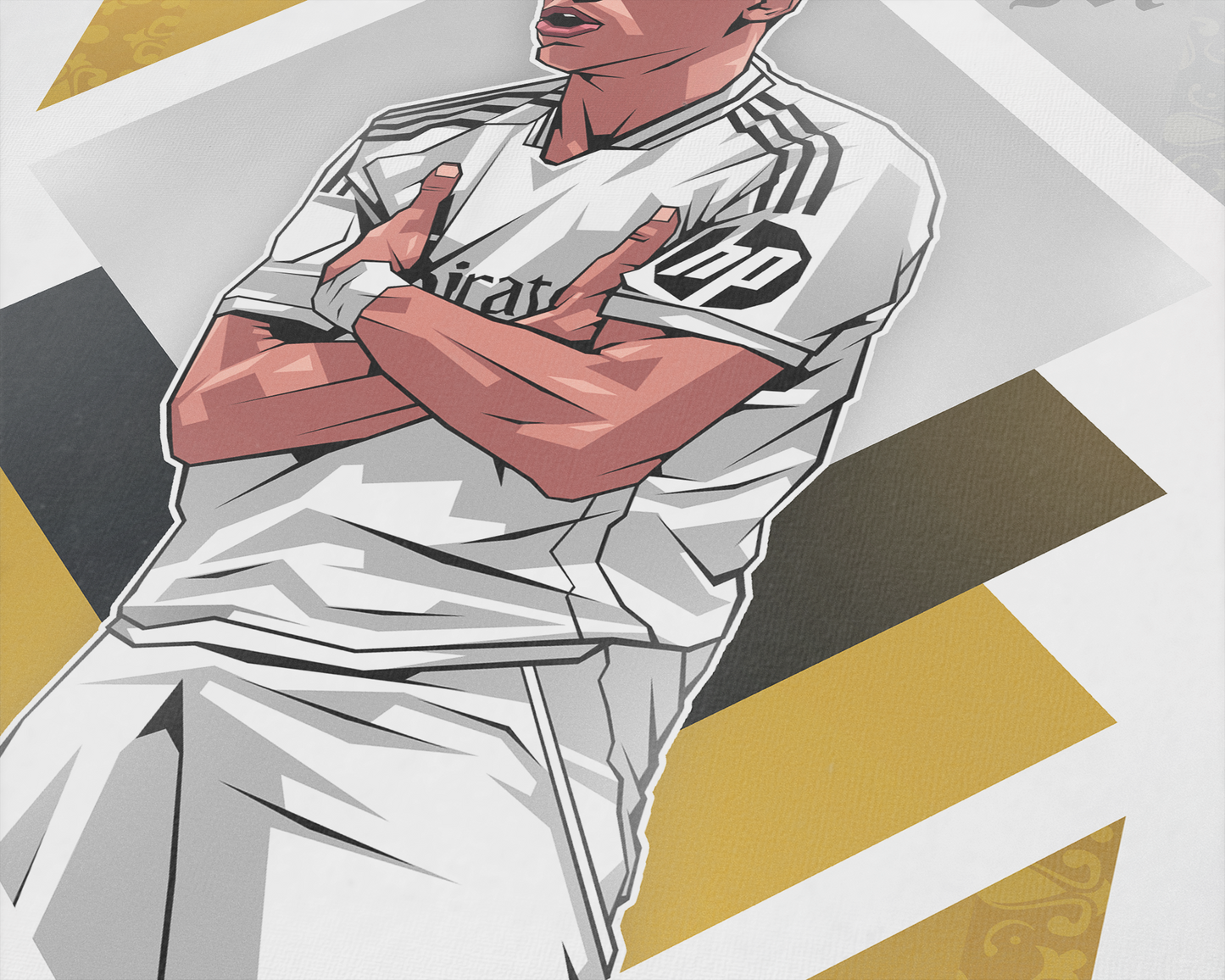 Kylian Mbappé Diamonds Art Print
