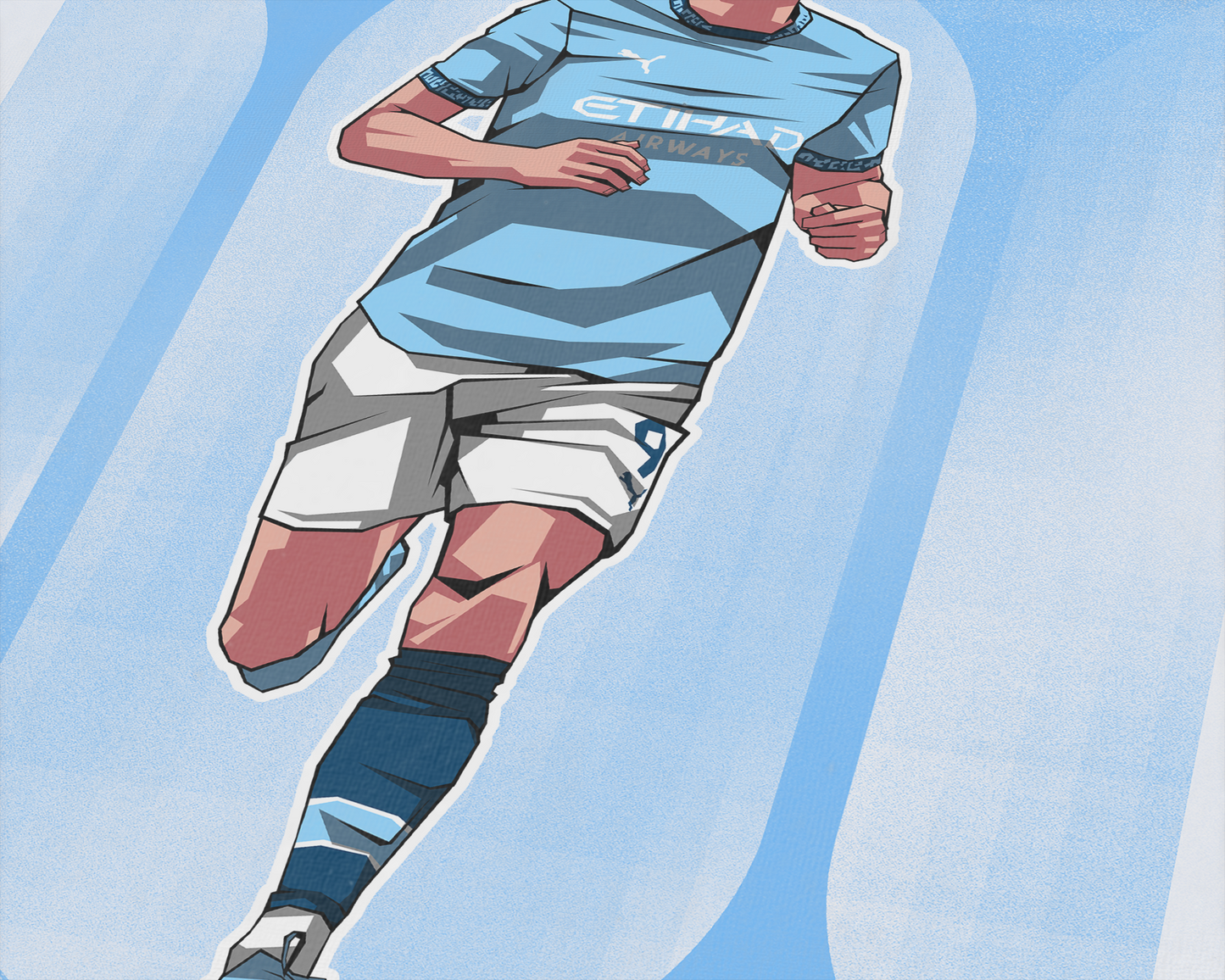 Erling Haaland Rounded Art Print