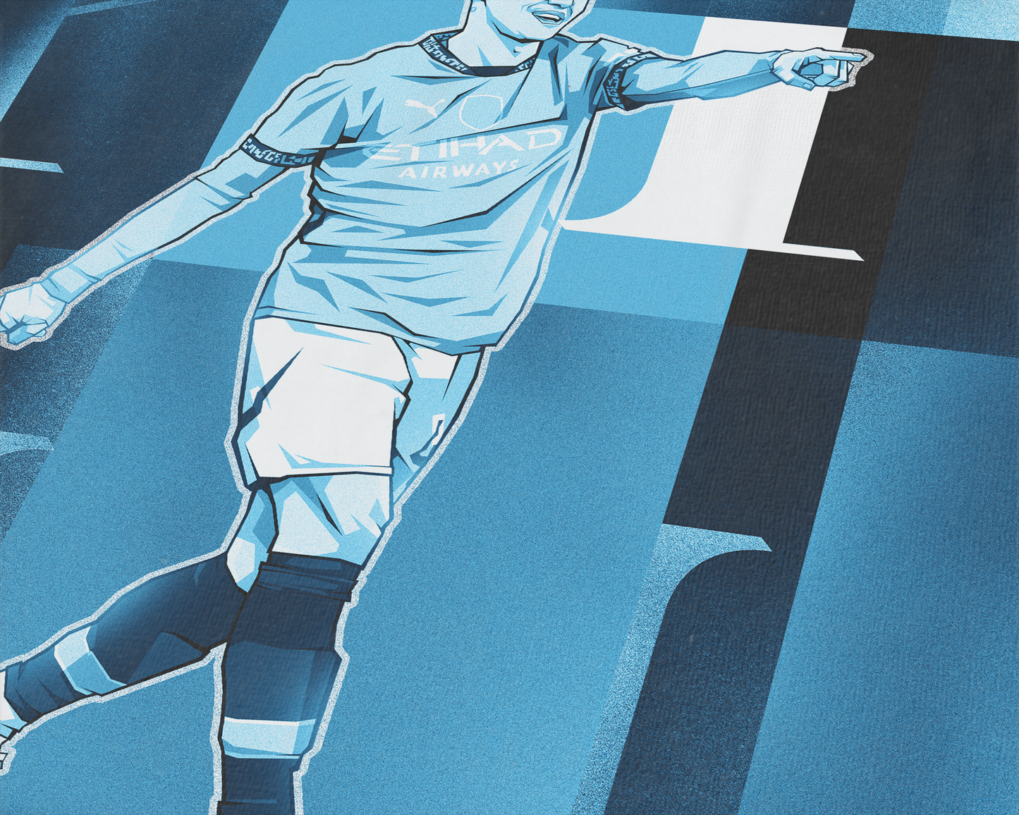 Phil Foden Collage Art Print