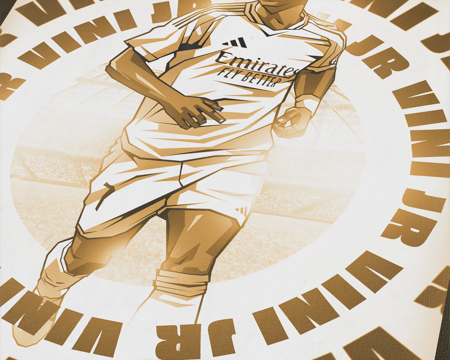 Vinícius Júnior Radial Art Print