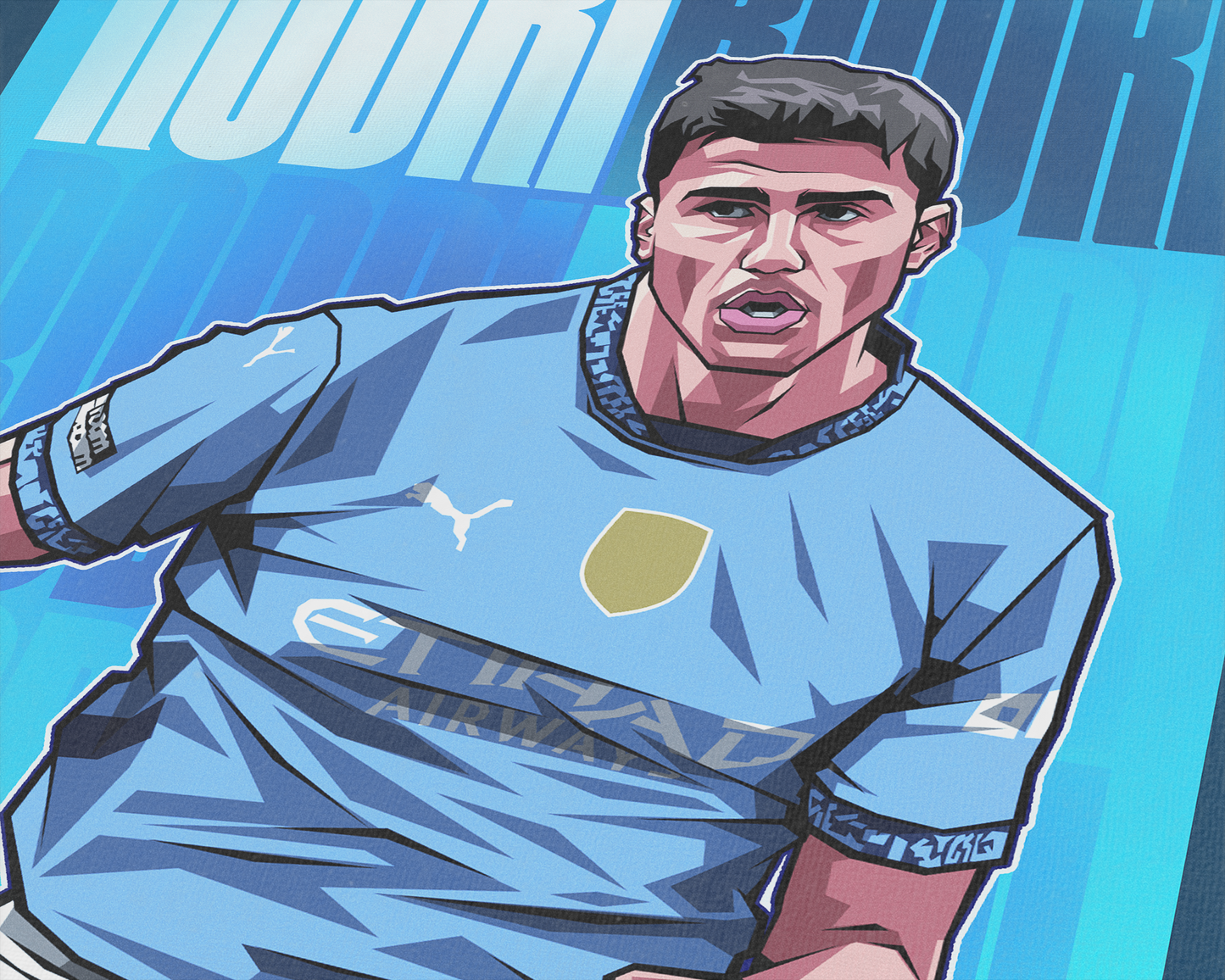 Rodri Glow Art Print