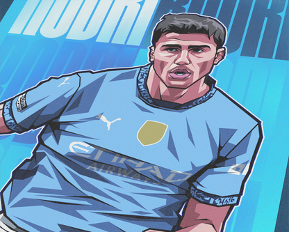 Rodri Glow Art Print