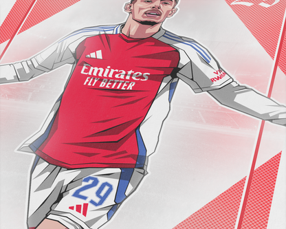 Kai Havertz Playing Card Art Print
