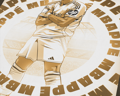 Kylian Mbappé Radial Art Print