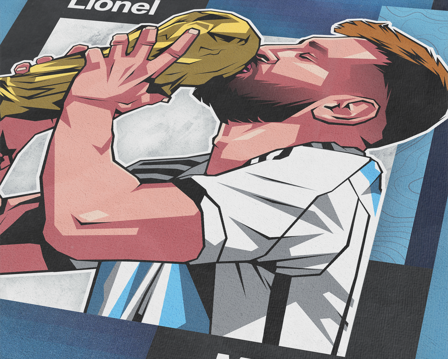 Lionel Messi Mosaic Art Print