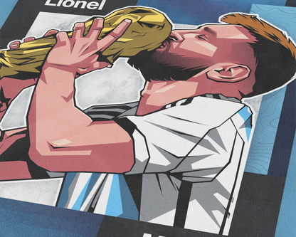 Lionel Messi Mosaic Art Print