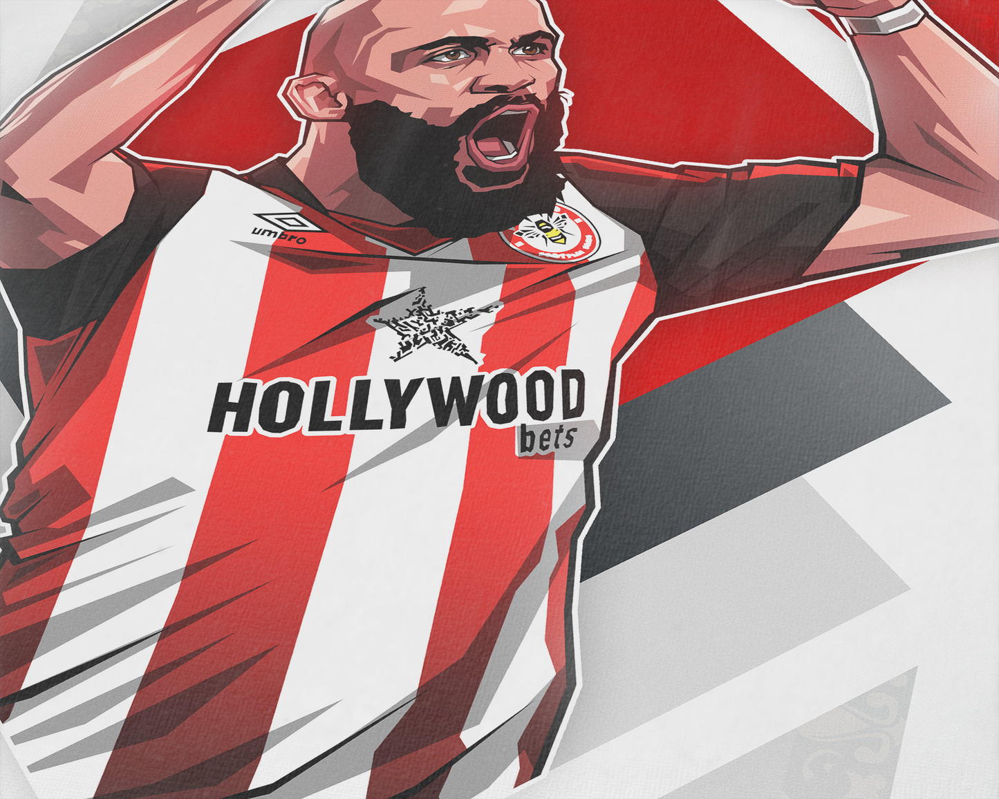 Bryan Mbeumo Diamonds Art Print