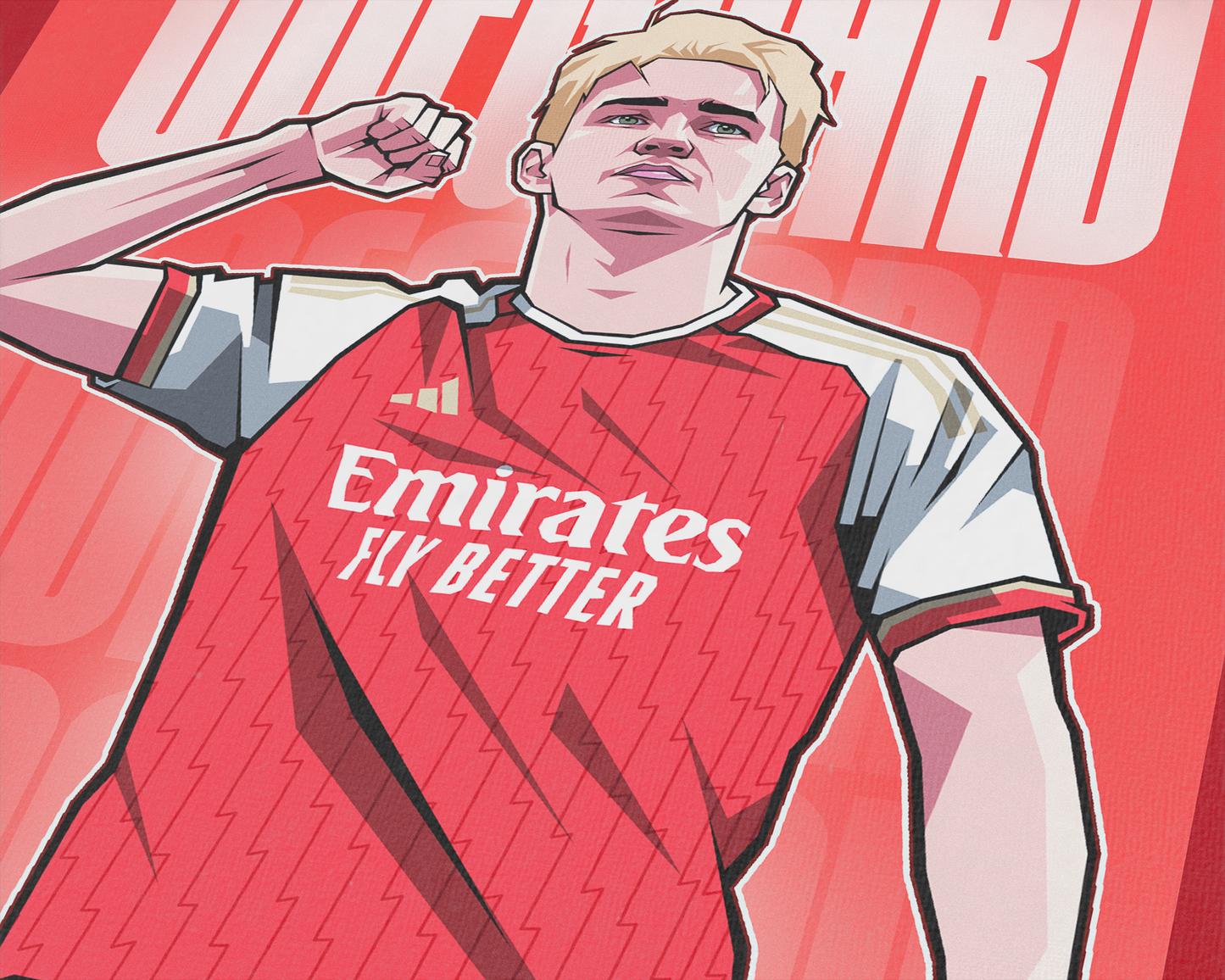 Martin Ødegaard Glow Art Print