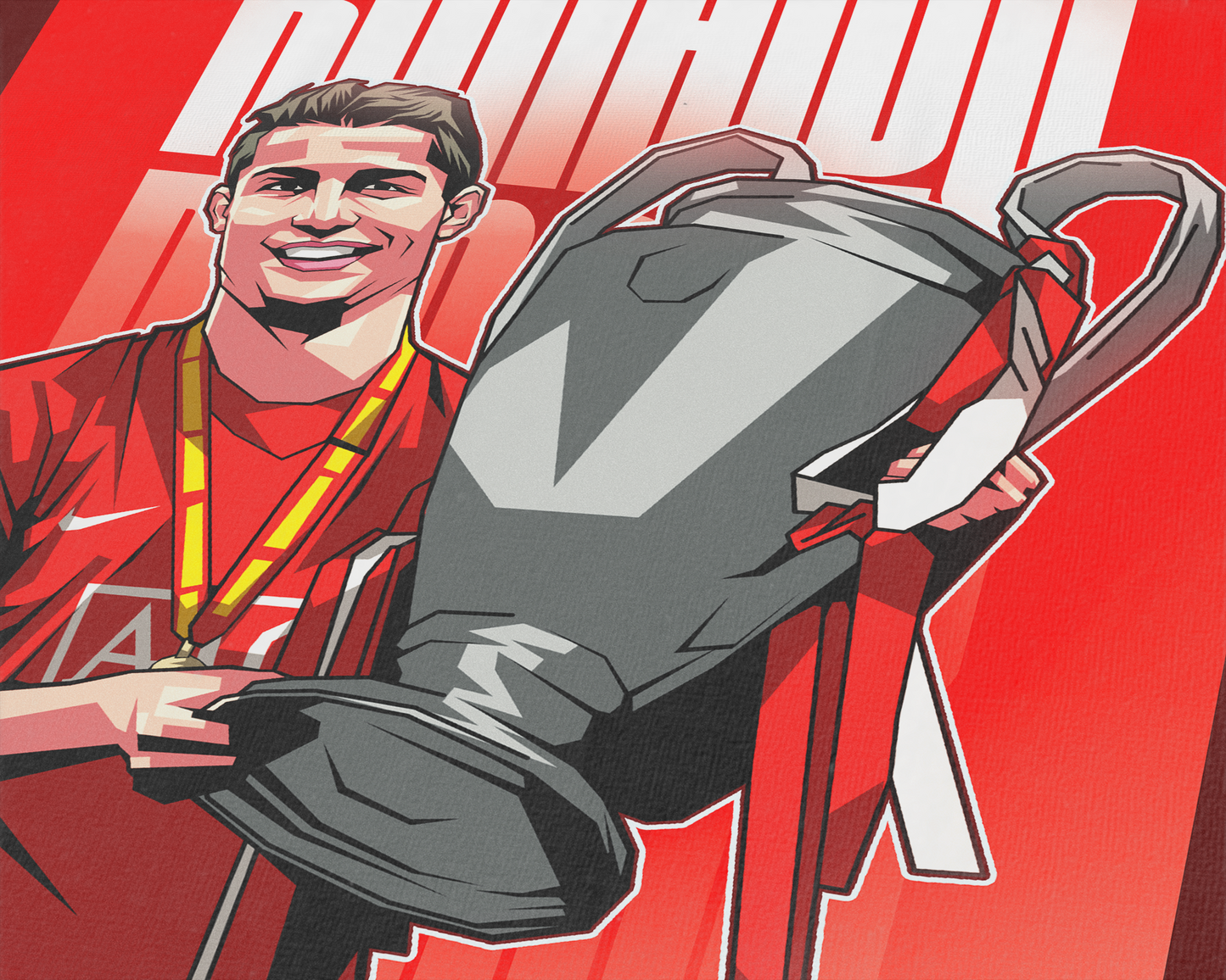 Cristiano Ronaldo Glow Art Print