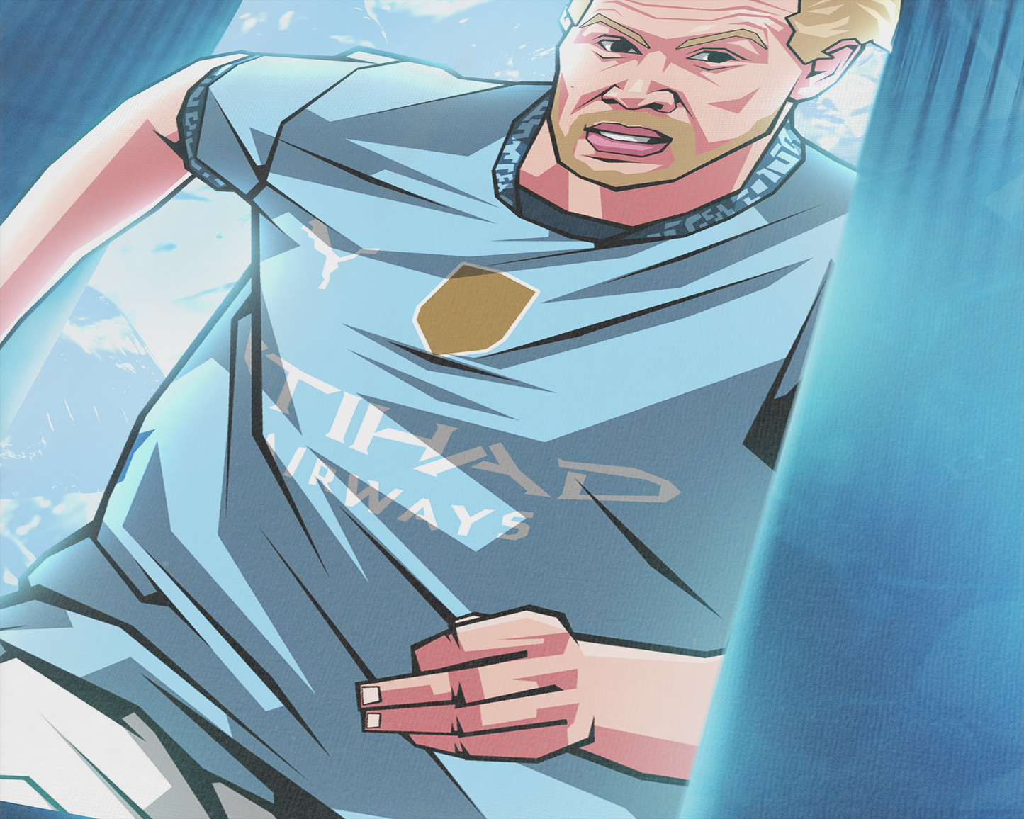 Kevin De Bruyne Glass Art Print
