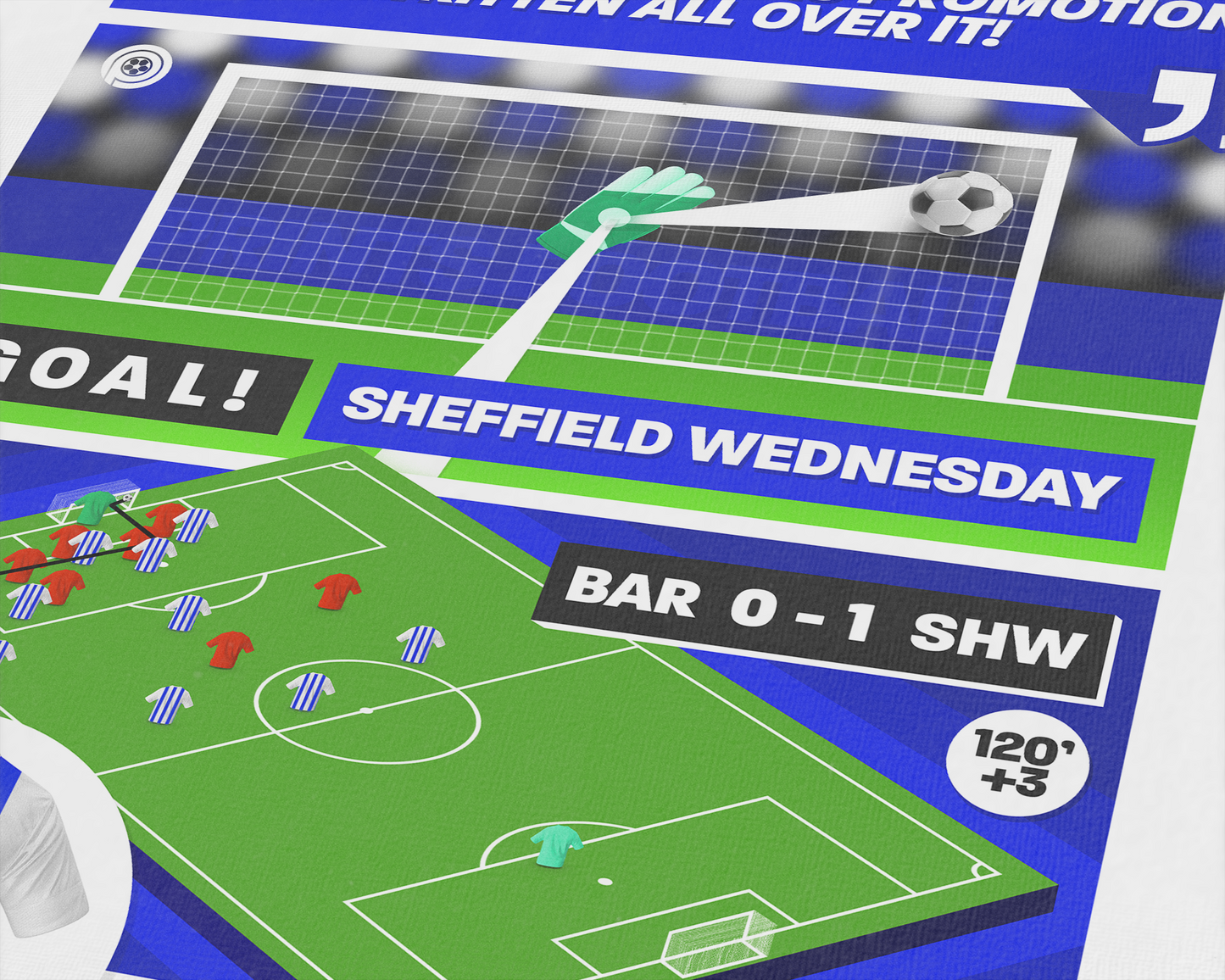 Josh Windass GOAL vs Barnsley | Art Print | 2022/23 League One Play-Off Final | Sheffield Wednesday
