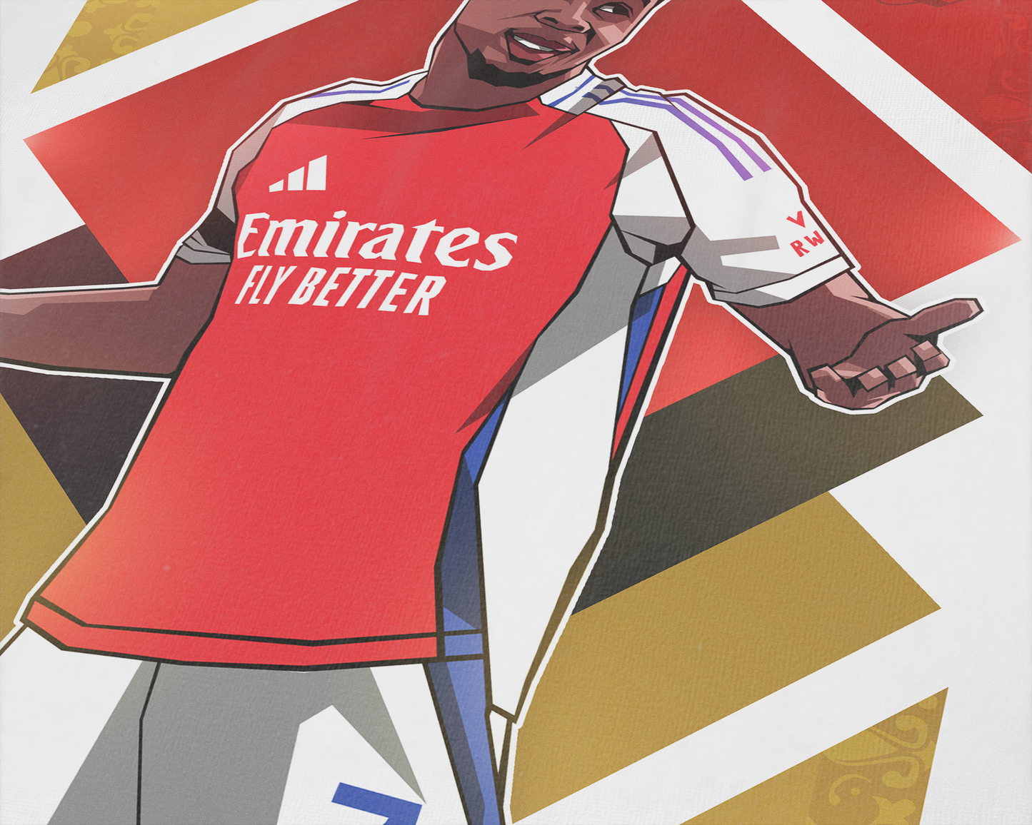 Bukayo Saka Diamonds Art Print