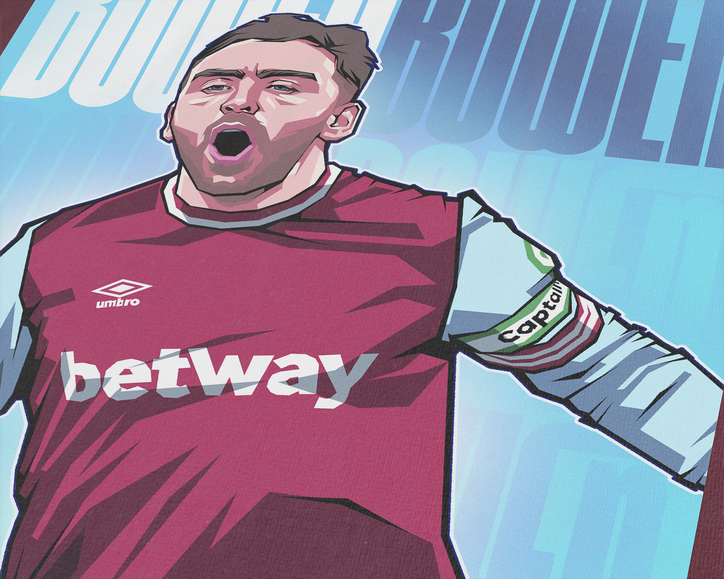 Jarrod Bowen Glow Art Print