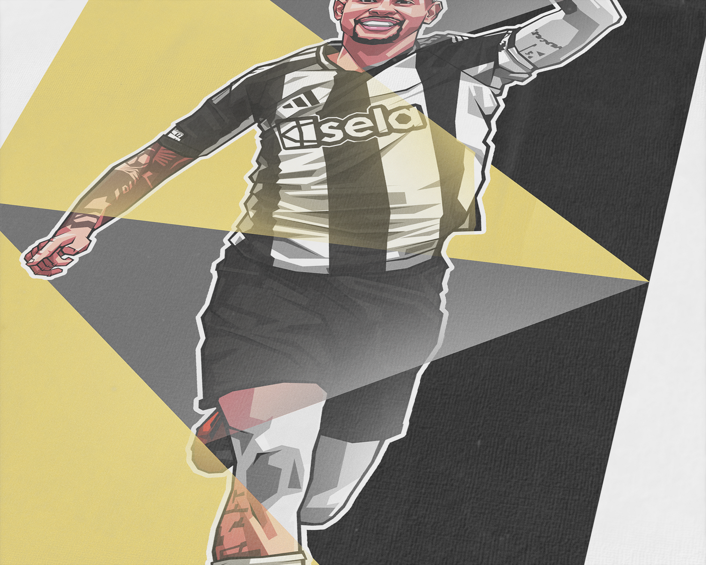 Bruno Guimarães Geometric Art Print