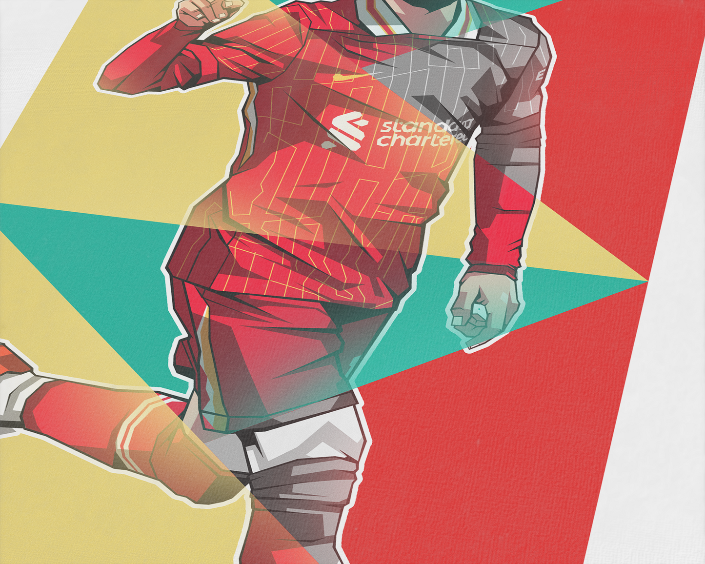 Mohamed Salah Geometric Art Print