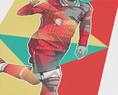 Mohamed Salah Geometric Art Print