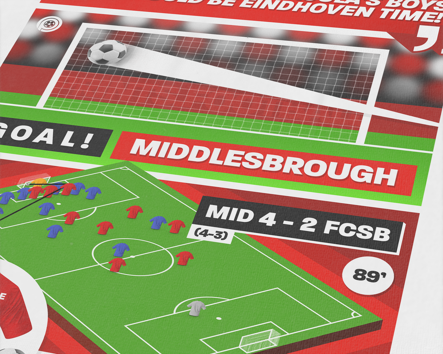 Massimo Maccarone GOAL vs FCSB | Art Print | 2005/06 UEFA Europa League Semi-Final | Middlesbrough