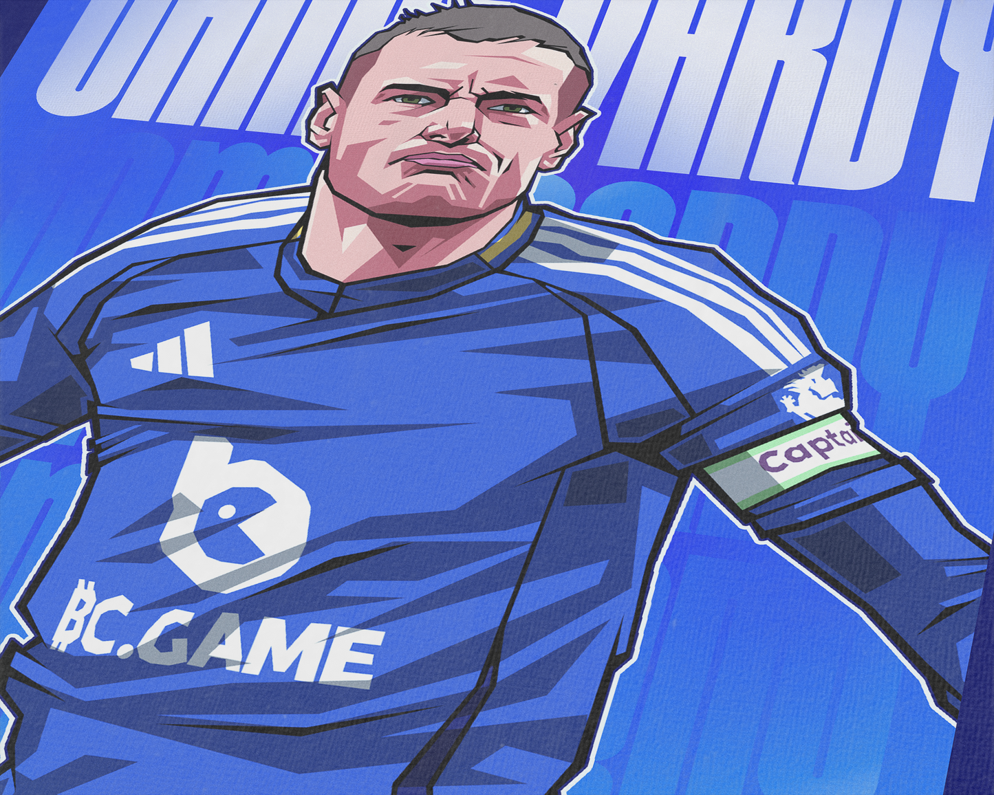 Jamie Vardy Glow Art Print