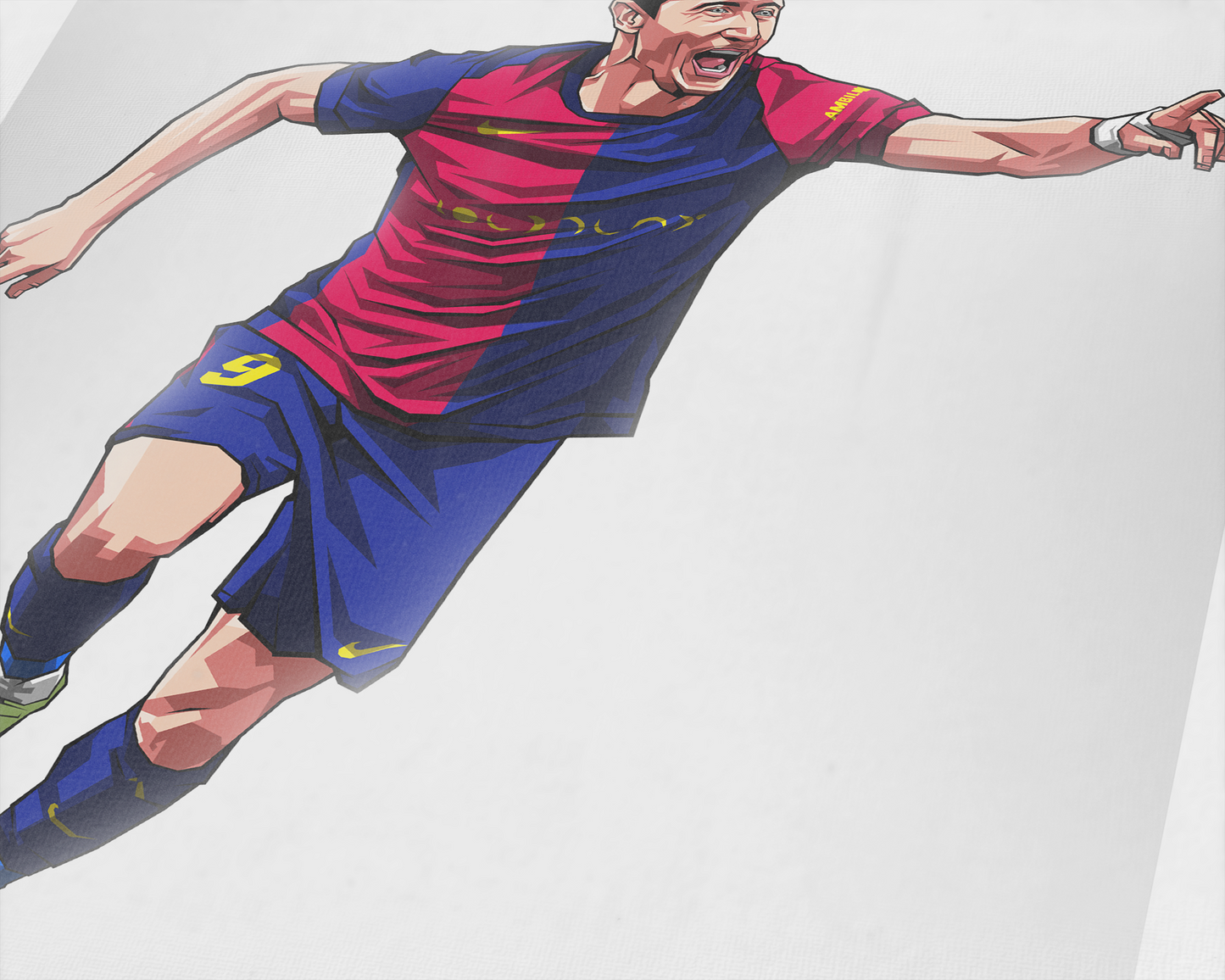 Robert Lewandowski Clean Art Print