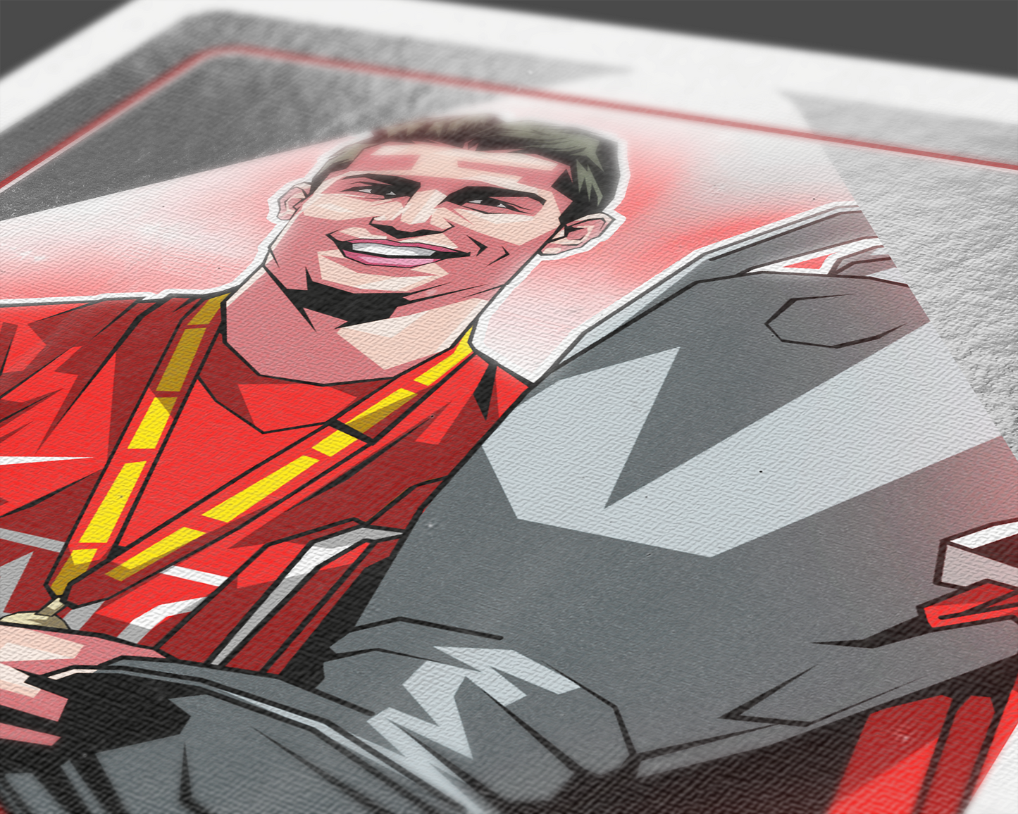 Cristiano Ronaldo Special Edition Silver Foil Playing Card Art Print