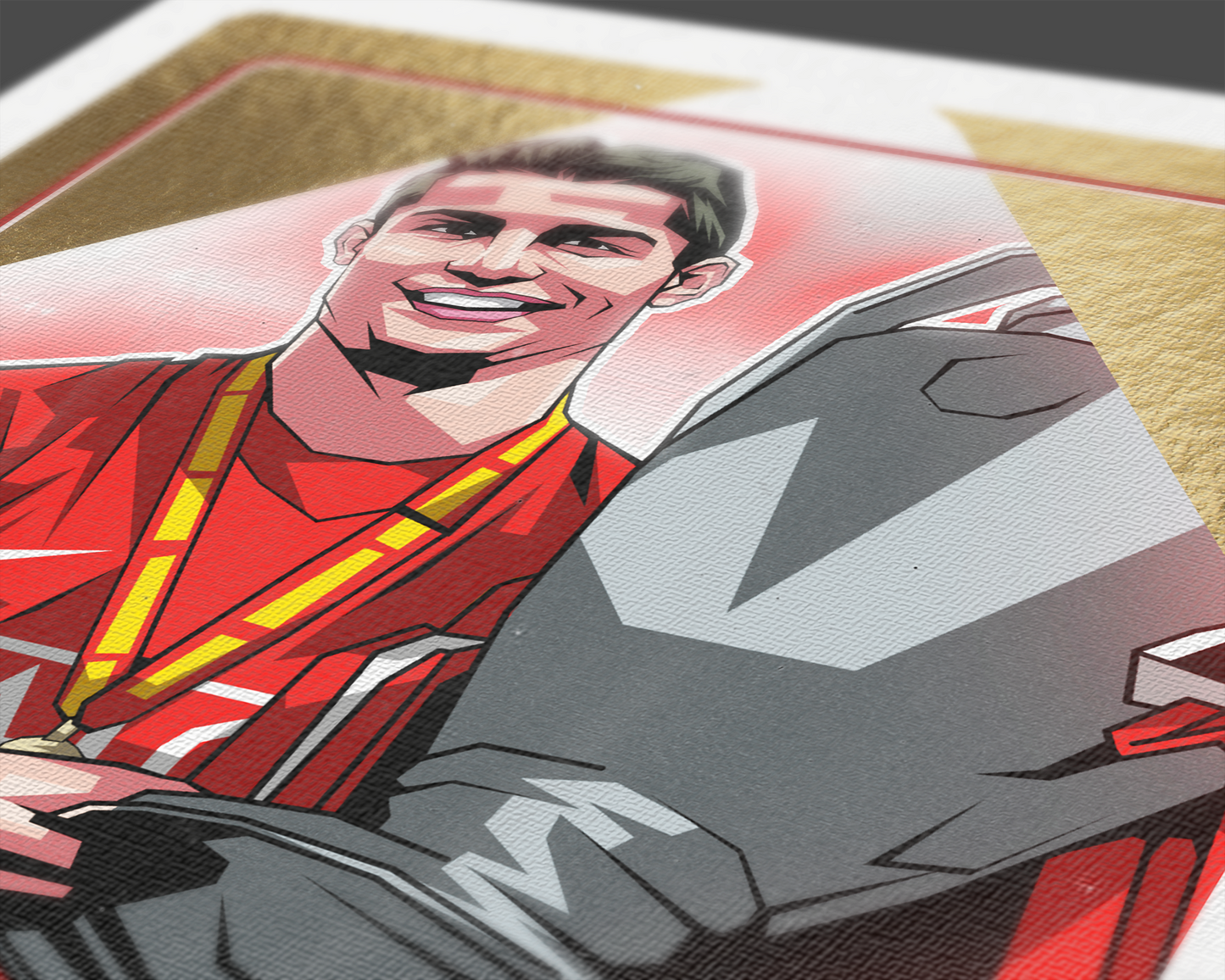 Cristiano Ronaldo Limited Edition Gold Foil Playing Card Art Print