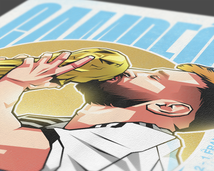 Lionel Messi Golden Art Print