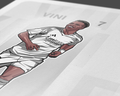 Vinícius Júnior Repeat Art Print