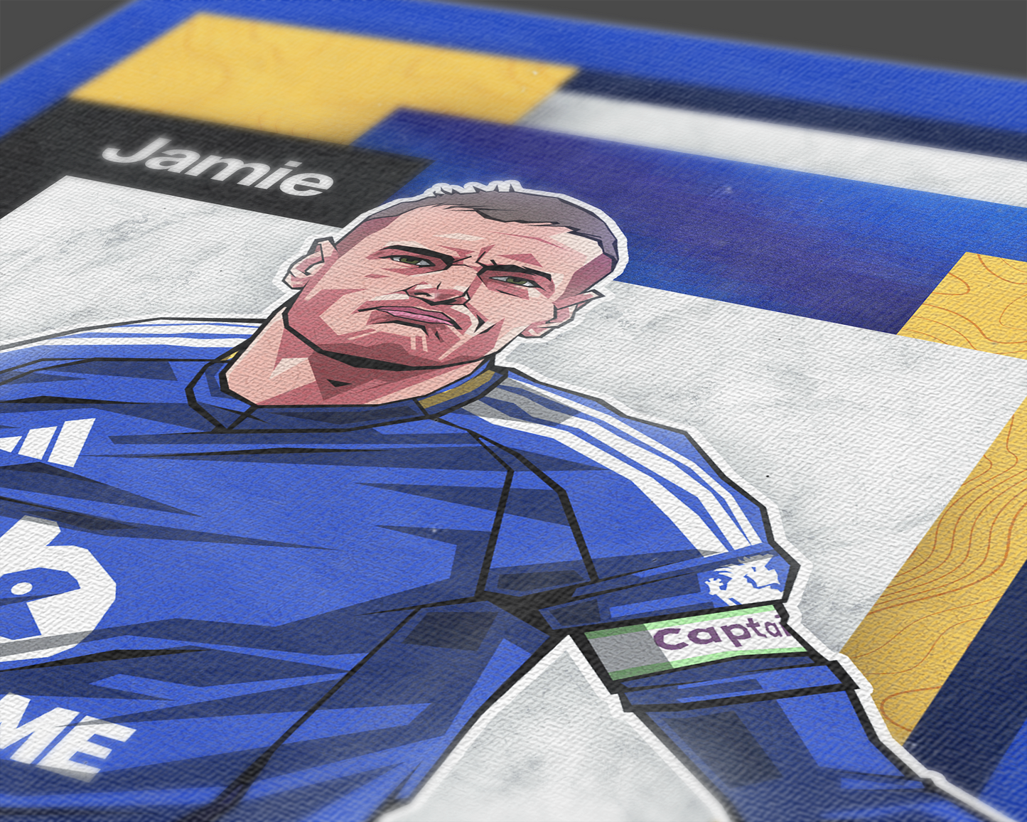 Jamie Vardy Mosaic Art Print