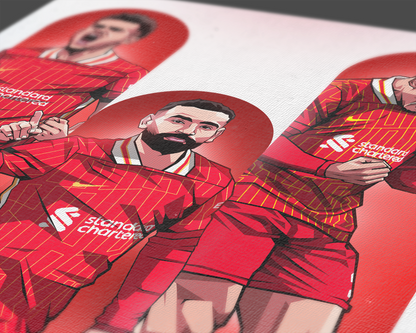 Luis Díaz, Mohamed Salah & Virgil Van Dijk Trio Tubes Art Print