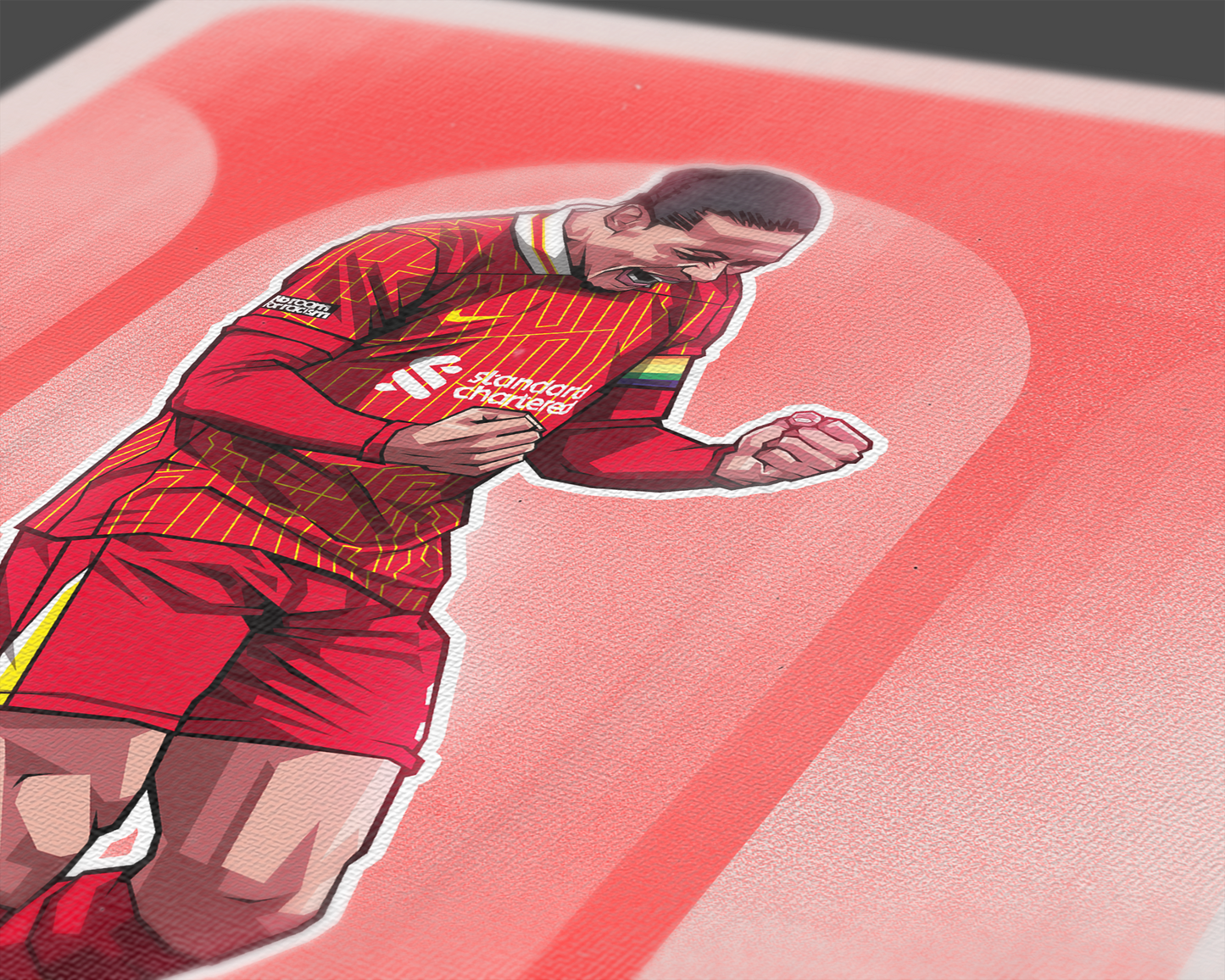 Virgil Van Dijk Rounded Art Print