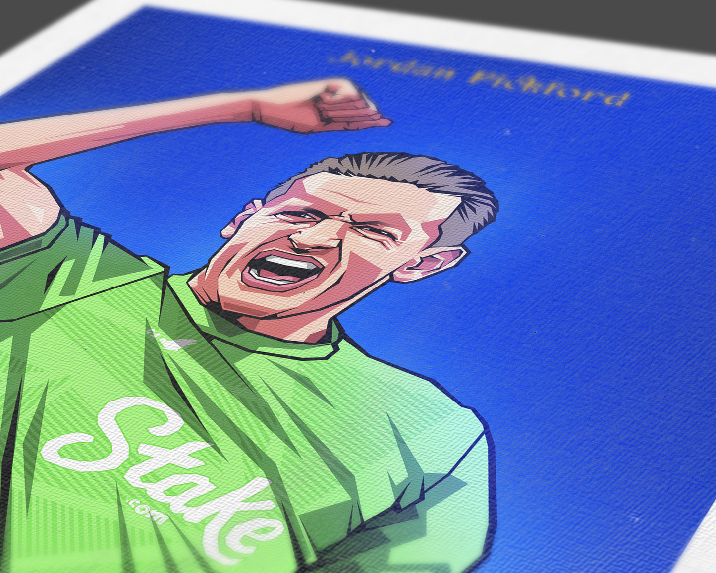 Jordan Pickford Gradient Art Print
