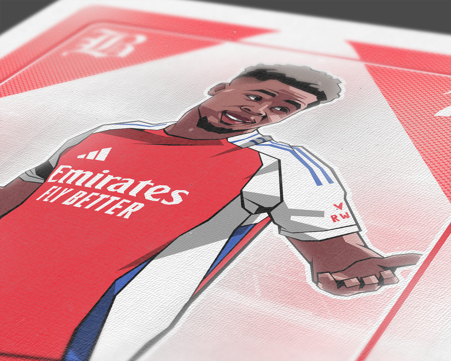 Bukayo Saka Playing Card Art Print