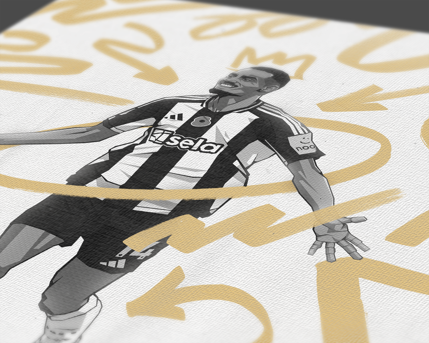 Alexander Isak Marker Art Print