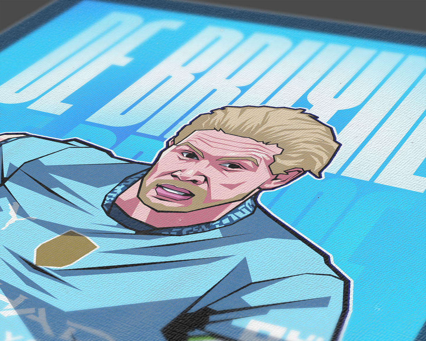 Kevin De Bruyne Glow Art Print