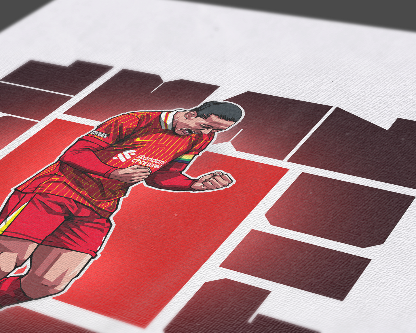 Virgil Van Dijk Cube Art Print