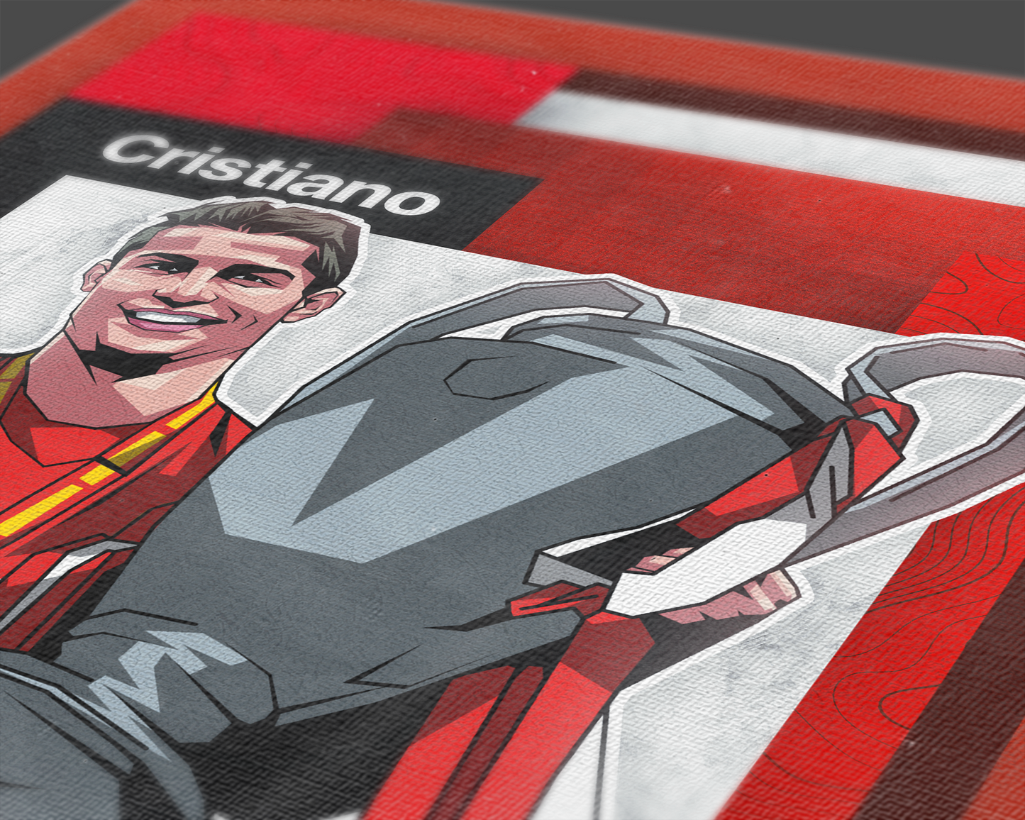 Cristiano Ronaldo Mosaic Art Print