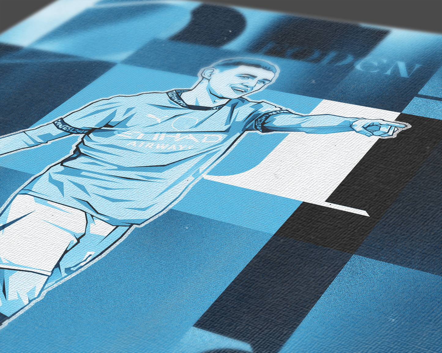 Phil Foden Collage Art Print