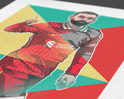 Mohamed Salah Geometric Art Print