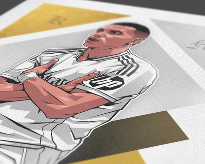 Kylian Mbappé Diamonds Art Print