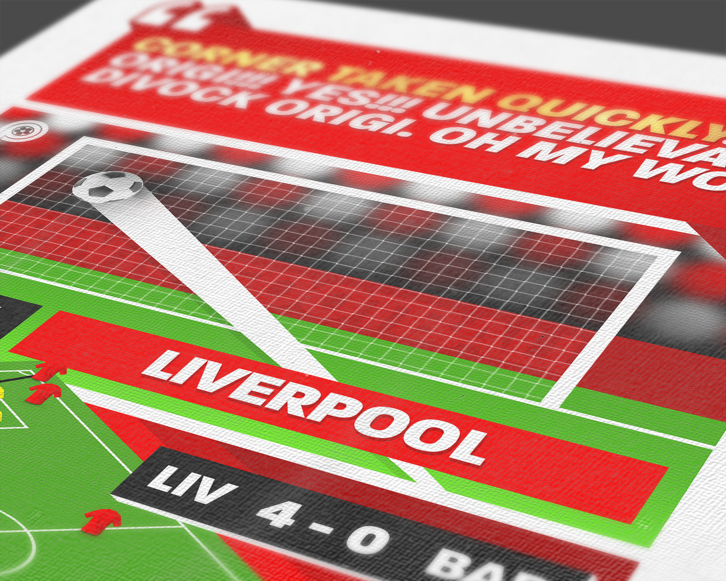 Divock Origi GOAL vs Barcelona | Art Print | 2018/19 UEFA Champions League Semi-Final | Liverpool
