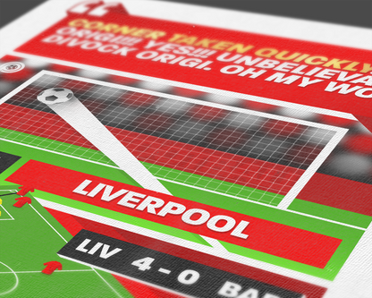 Divock Origi GOAL vs Barcelona | Art Print | 2018/19 UEFA Champions League Semi-Final | Liverpool