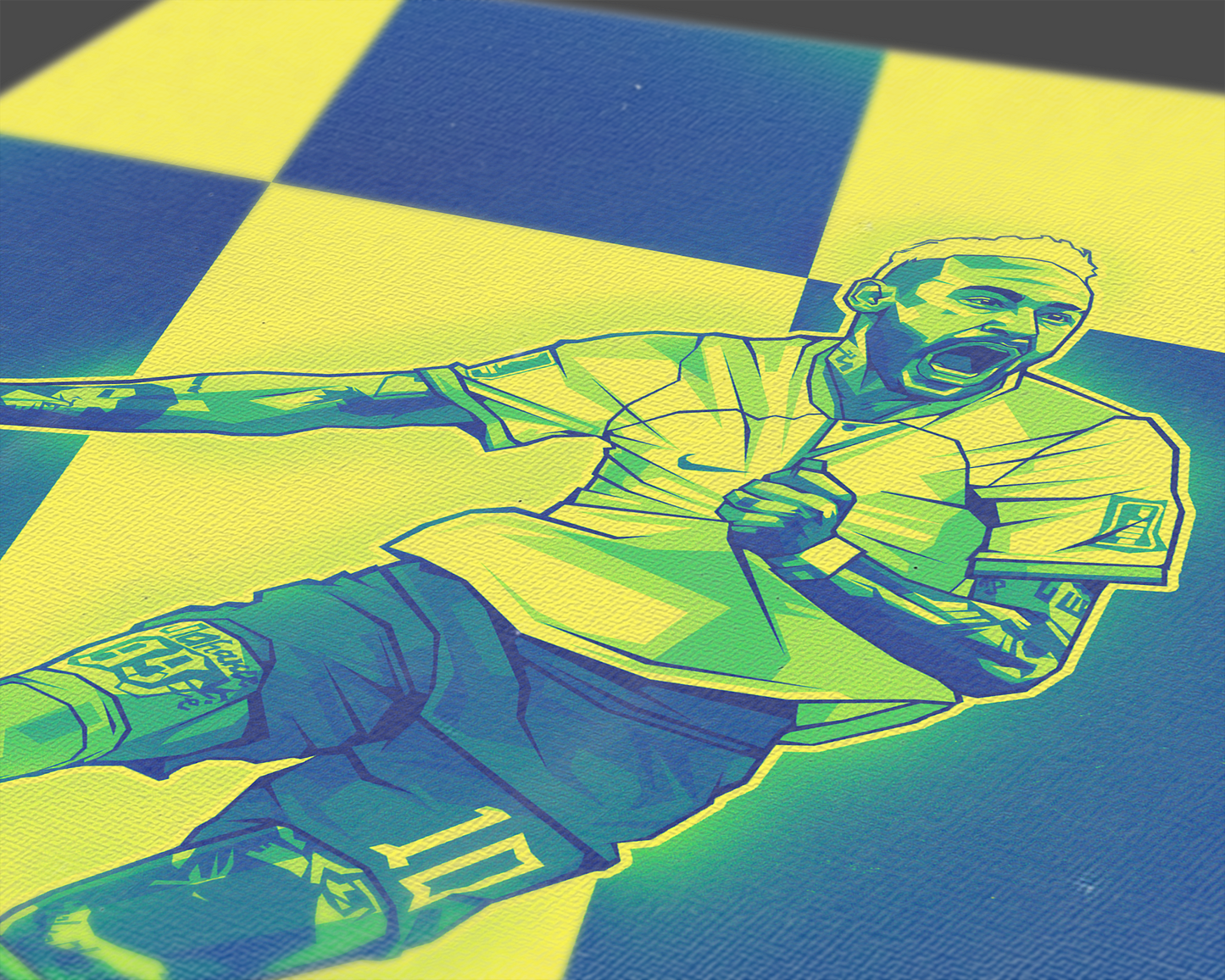 Neymar Jr Sections Art Print