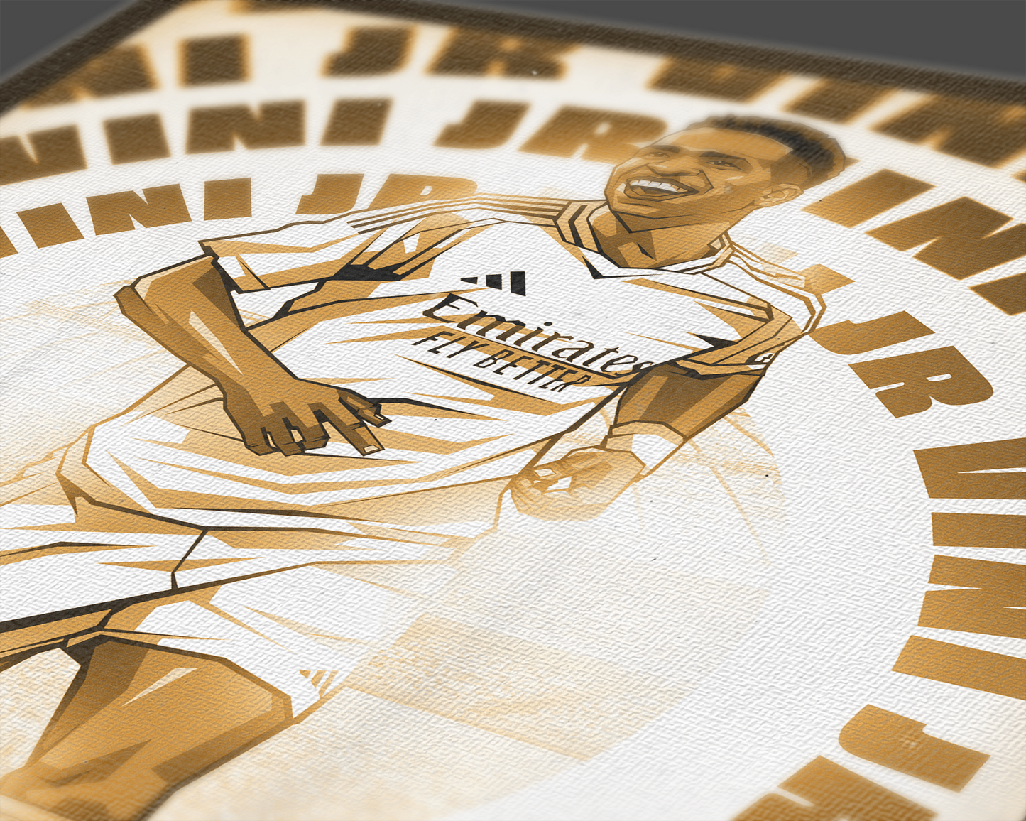 Vinícius Júnior Radial Art Print