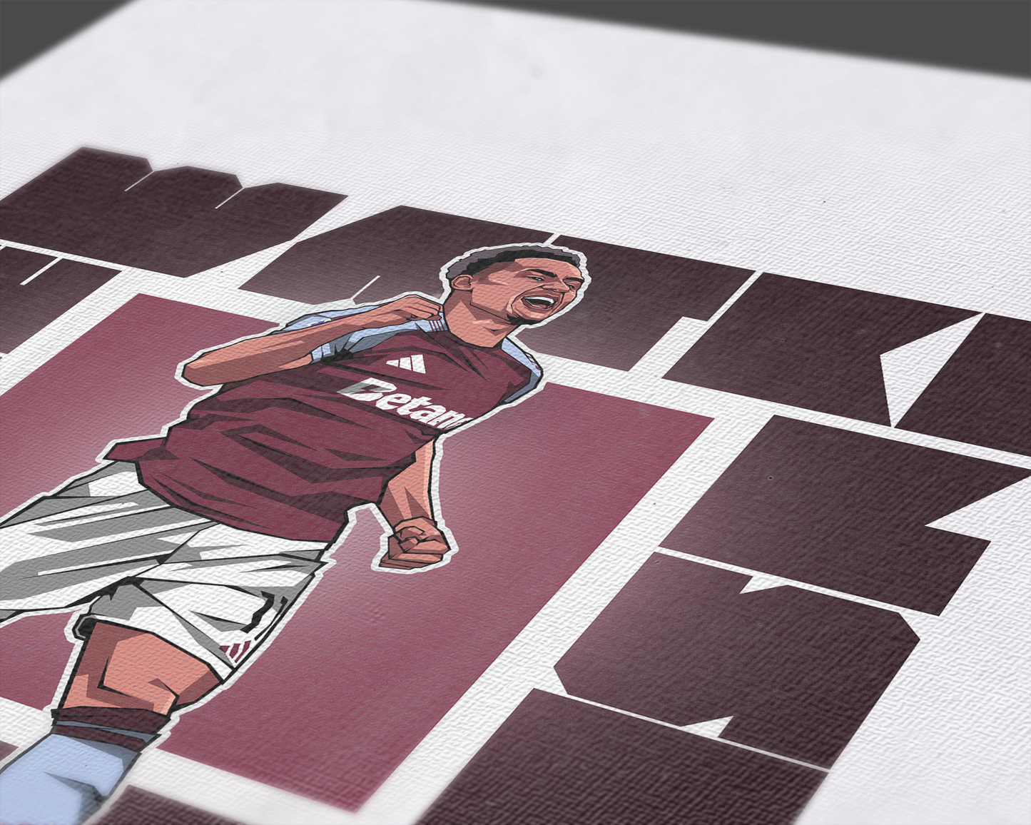Ollie Watkins Cube Art Print