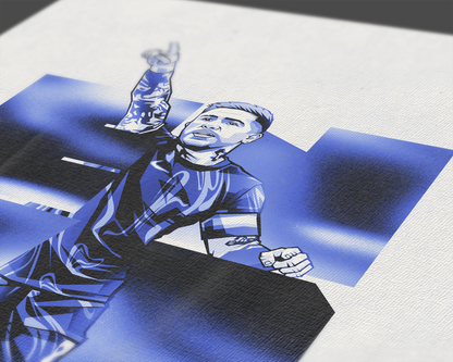 Enzo Fernández Blocks Art Print