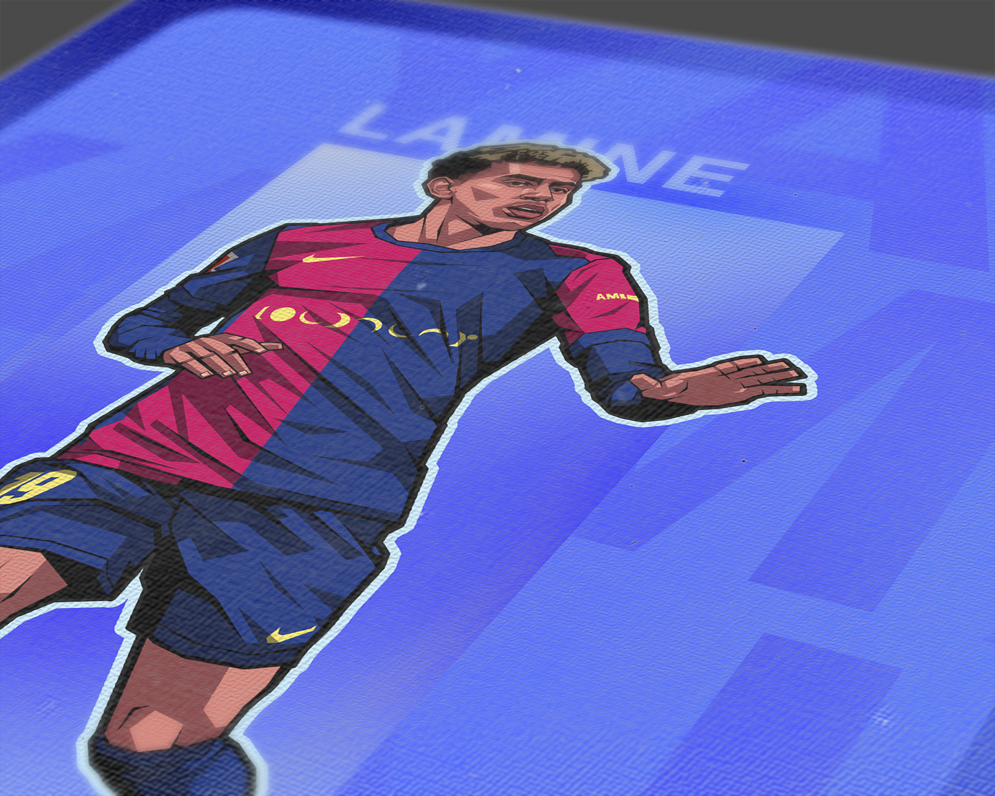 Lamine Yamal Repeat Art Print
